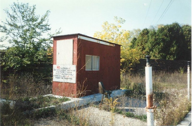 Lakes Drive-In Theatre - Ticket Booth - Photo From Water Winter Wonderland (newer photo)